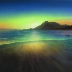 Signed Croagh Patrick Giclée Print: Irish Seascape Art, Co Mayo Ireland