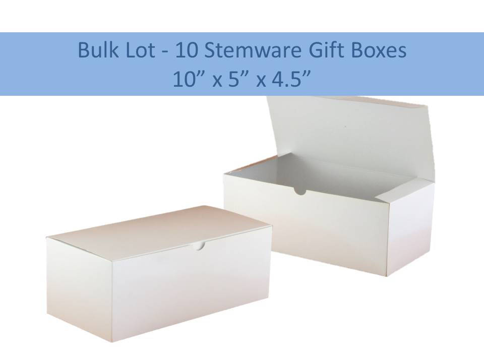 5 Brown Kraft Gift Boxes Kraft Wine Glass Box Brown Stemware Etsy