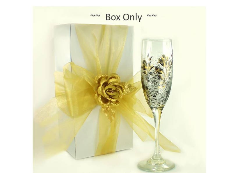 15 White Gift Boxes for Stemware 10 x 5 Champagne Flute Boxes Etsy