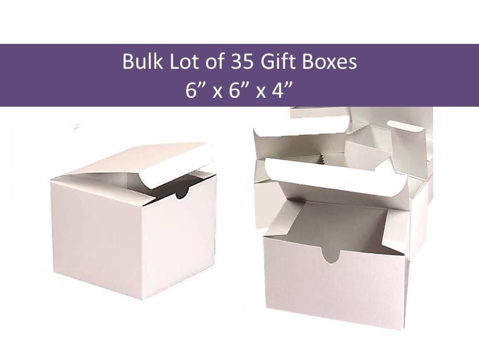 100 Favor Boxes 4 x 4 White Favor Boxes Pack of 100 Boxes Etsy