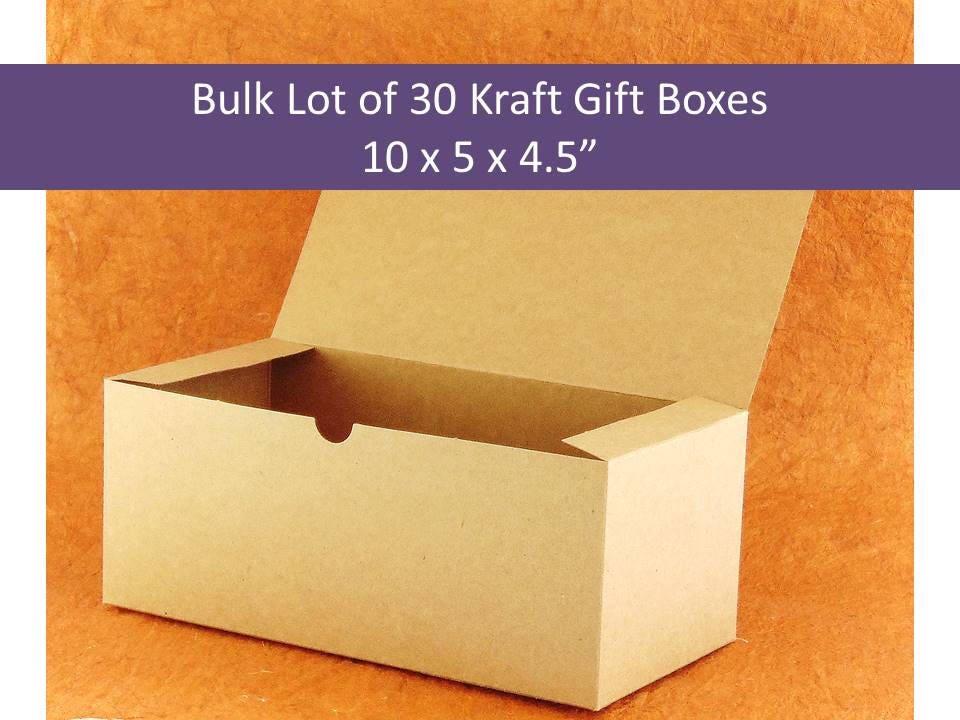30 Kraft Gift Boxes Bulk Gift Boxes Natural Gift Boxes Flutes Etsy