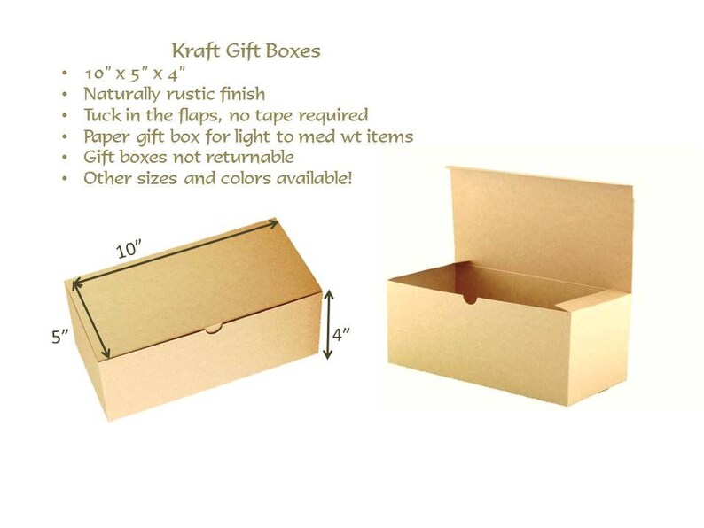 30 Kraft Gift Boxes Boho Stemware Boxes Flutes Gift Boxes Etsy