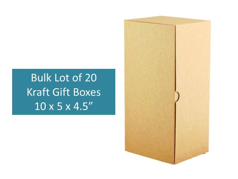 10 Kraft Gift Boxes Bulk Lot 10 X 5 Box Gift Boxes Groomsmens Etsy