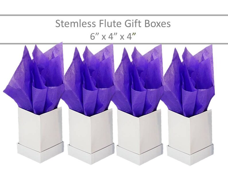 17 Wine Glass Boxes Champagne Flute Box Wine Glass Favor Etsy