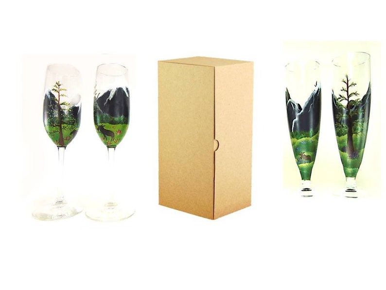 Bulk Kraft Boxes 15 Kraft Boxes for Wine Glasses Flute Gift Etsy