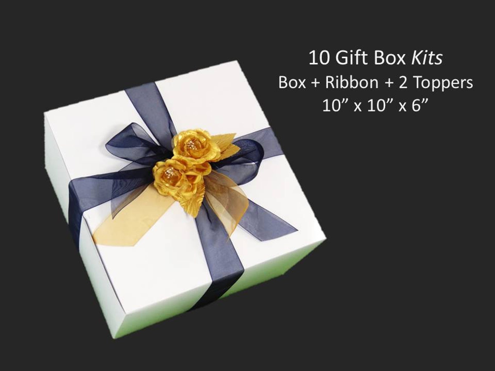 Stemware Gift Box KIT Wine Glass Favor Box With Ribbon Gift Etsy