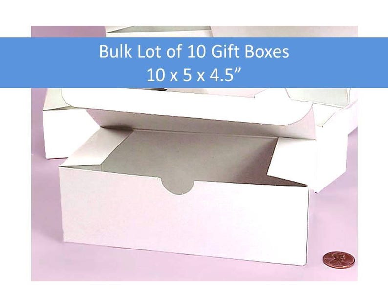 10 Kraft Gift Boxes Bulk Lot 10 X 5 Box Gift Boxes Groomsmens Etsy