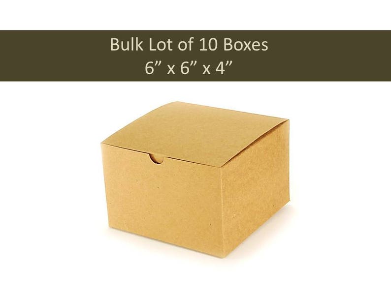 10 Kraft Gift Boxes Bulk Lot 10 X 5 Box Gift Boxes Groomsmens Etsy