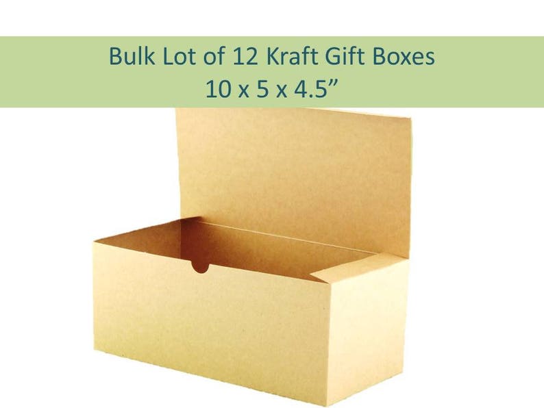 12 Kraft Wine Glass Gift Boxes Bulk Lot of 10 x Etsy