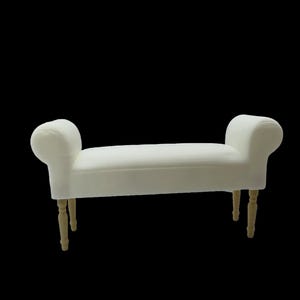 Miniature Sofa-Style Bench Stool – Dollhouse Furniture in 1:12, 118, and 124 Scales