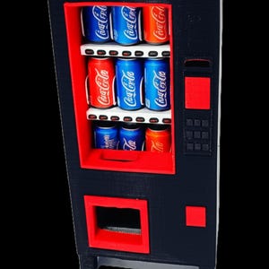 Miniature Vending Machine (Open Face) – Pre-Primed | Dollhouse Accessory or Diorama Prop