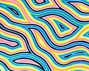 Queer Pride Art Print: Pride Flag Abstract Colors