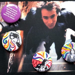 Jeff Buckley 4 pack of pins
