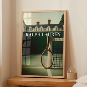 Ralph Poster, Fashion Magazin Print Vintage Mode Magazin Wand Kunst Retro Fashion Tennis Luxus Print Alte Ralph Digitale Kunst