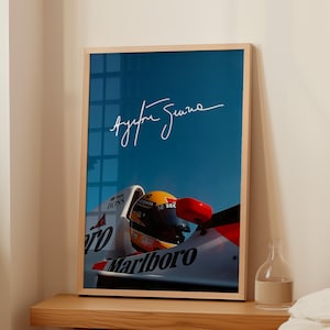 Ayrton Senna Poster, McLaren MP4/5B Grand Prix of Japan 1990, Vintage Poster, Retro Art Racing Art, Poster Physical Art