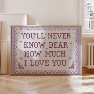 Nunca lo sabrás, querida. Lámina decorativa para habitación infantil estilo Coquette Grandmacore. Decoración vintage para habitación de niña.