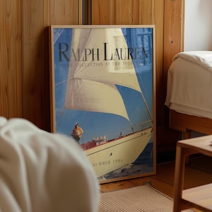 Mode Magazin Poster, Vintage Mode Magazin Poster, Retro Mode Kunst, Luxus Mode Druck, alte Ralph Lauren, digitale Wandkunst