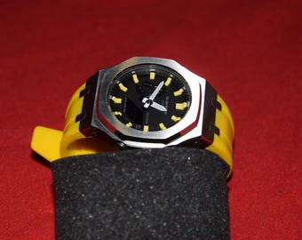 Trueno amarillo personalizado Gshock GA-2100 1A personalizado
