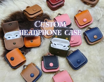 Custodia protettiva personalizzata per auricolari ~ Regalo personalizzato fatto a mano ~ Adatta per AirPods e altri auricolari