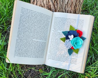 Felt Flower Bookmark - Marina