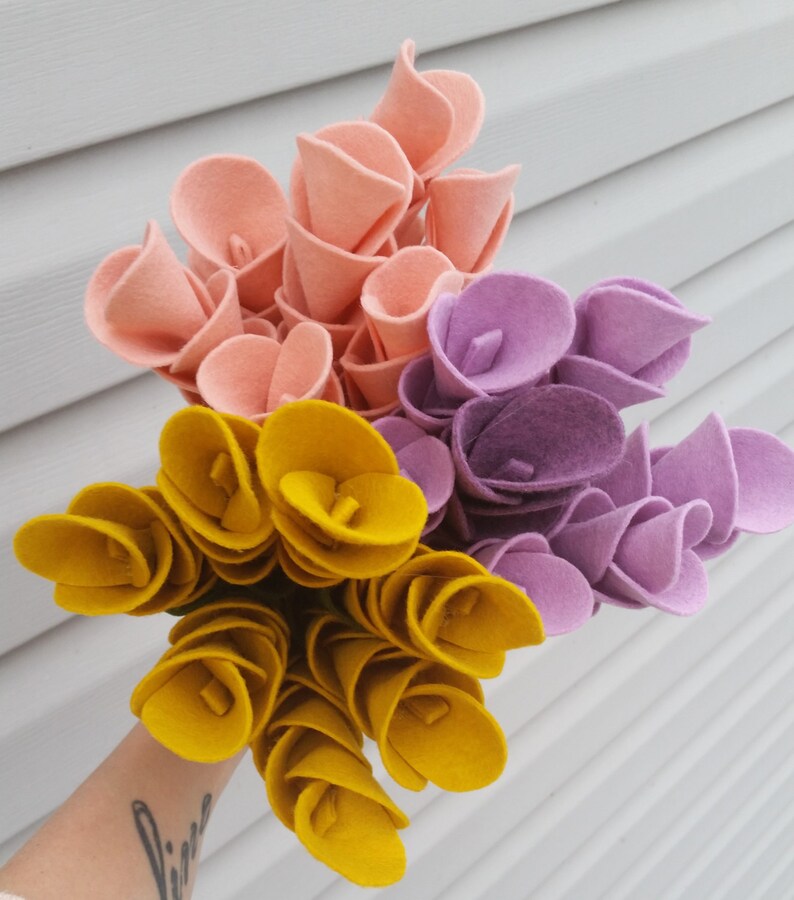 felt wedding bouquet
