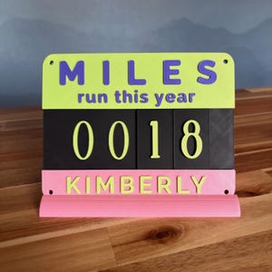 Run Mileage Tracker - 3D PRINT FILE, STL