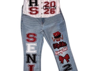 Custom Graduation Sets (Corset, Tshirt, Skirts,Jeans,Stole)