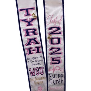 Custom Graduation Stole image 4
