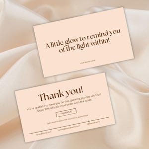 Candle Shop Thank You Card, Minimalist Candle Business Canva Template, Handmade Store Customer Appreciation Note