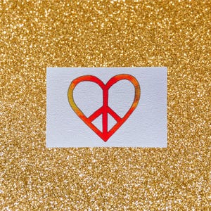 Peace & Love Postkarte