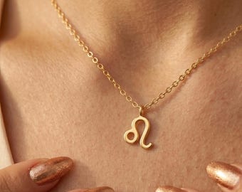 Lejonet Zodiac Halsband, Astrologi Smycken, Konstellationshänge, Himmelsk Julklapp till Henne