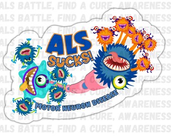ALS Awareness PNG: Lou Gehrig's Disease, Motor Neuron Support (Digital Download)