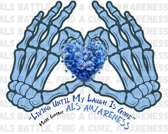 ALS Awareness Hands PNG: Lou Gehrig's Disease (Digital Download)