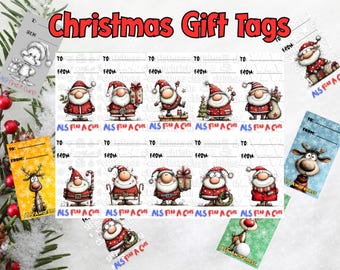ALS Awareness PNG: Raise Awareness Christmas Gift Tags Digital Download