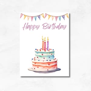 Cartão de feliz aniversário, cartão de presente de feliz aniversário, cartão de aniversário