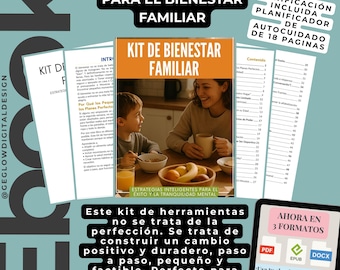Ebook, kit bien-être familial, agenda quotidien, guide d'autosoins (PDF)