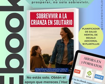 Guia para Padres, livre électronique sur la monoparentalité, soutien et stratégies, planificateur de bien-être mental (numérique)