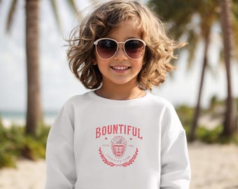 Youth Crewneck Sweatshirt - Bountiful Youth Lacrosse Sweatshirt Crew Neck Braves Redhawks - Great for Boys or Girls, Team Spirit Apparel,