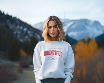 Bountiful High School Bravehawks Sweatshirt, Braves Redhawks Mascot, School Pride, Unisex Crewneck, College Apparel, Alumni Wear