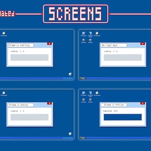 Animated Windows XP Twitch Overlay - Retro Computer - Desktop - Error ...