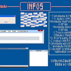 Animated Windows XP Twitch Overlay - Retro Computer - Desktop - Error ...