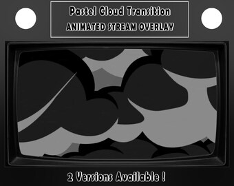 Dark Clouds Transition Overlay - Animated Stinger Transition - Smooth - Night - Pastel - Add on Stream - Obs - Streamlabs