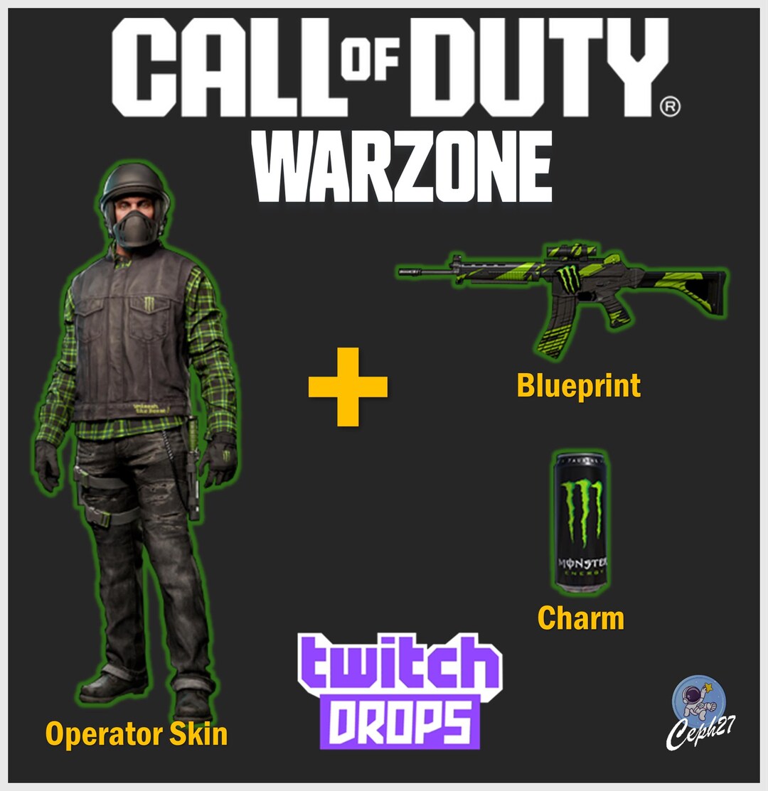 Call of Duty Warzone - Monster Energy Operator Flanell + More - Twitch ...