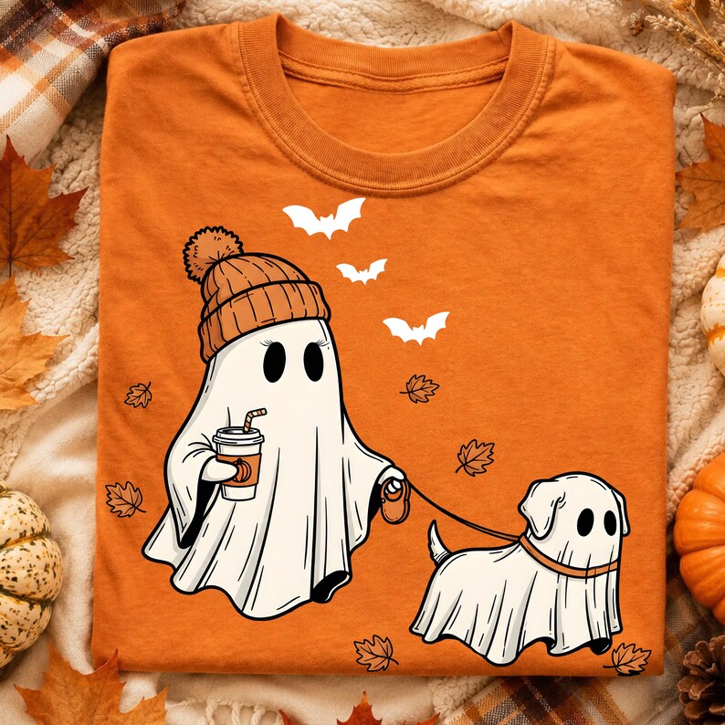 Cachorro Fantasma de Halloween PNG SVG, Fantasma Fofo svg, Fantasma Assustador, Temporada Assustadora, Halloween Fofo, Presente de Halloween, Presente para Ela imagem 4