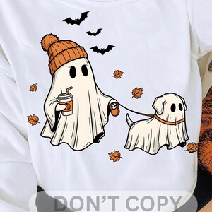 Cachorro Fantasma de Halloween PNG SVG, Fantasma Fofo svg, Fantasma Assustador, Temporada Assustadora, Halloween Fofo, Presente de Halloween, Presente para Ela imagem 6