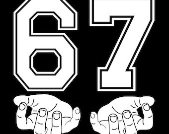 67 Meme Hände SVG PNG Bundle Lustig Viral 67 Handzeichen Lustige Hände Viral Internet Humor 67 Trend Digitaler Download