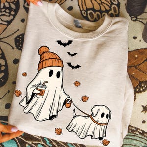Cachorro Fantasma de Halloween PNG SVG, Fantasma Fofo svg, Fantasma Assustador, Temporada Assustadora, Halloween Fofo, Presente de Halloween, Presente para Ela imagem 3