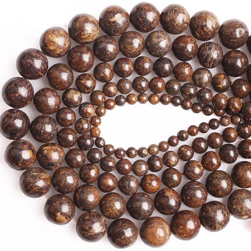 Perline Rotonde Sfaccettate Di Quarzo Fumé Marrone Chiaro Di - Foto 5