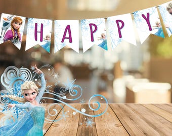 Printable "Frozen" Banner - Instant Download