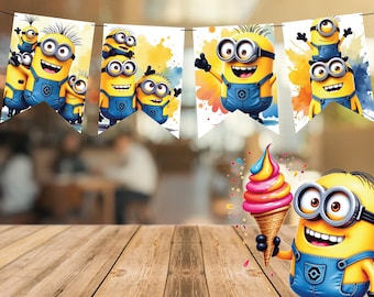Printable "Minions" Banner - Instant Download